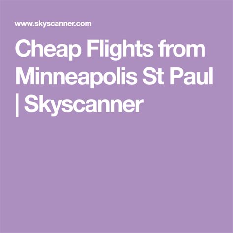 Cheap Flights from St Louis to Minneapolis St Paul .